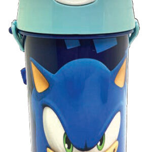 Sonic the Hedgehog Vattenflaska 500 ml – Sportflaska med Sugrör
