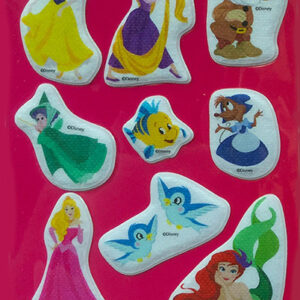 Disney Princess Glitteriga Puffiga Skumklistermärken