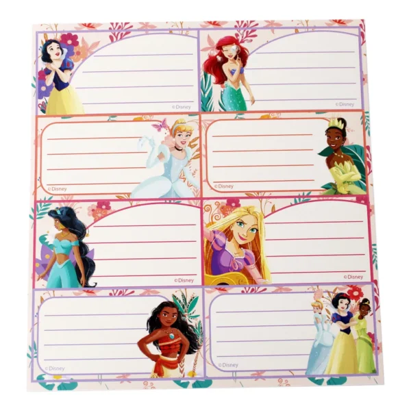 Disney Prinsessor anteckningsetiketter, 16-pack - Bild 3