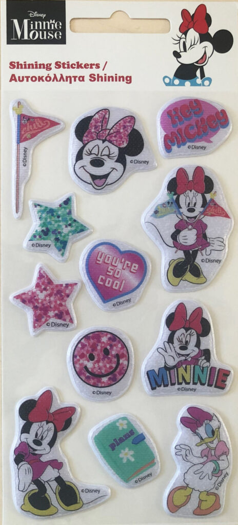 Disney Mimmi Pigg glittrande puffiga skumklistermärken