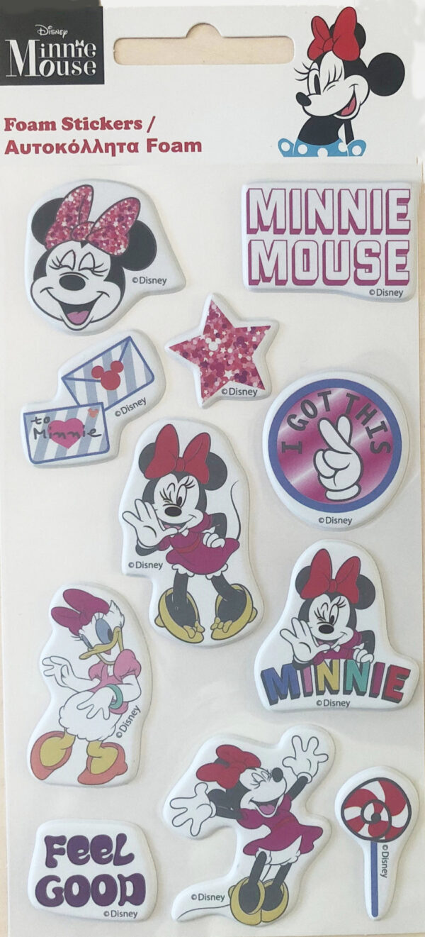 Disney Mimmi Pigg Smiles upphöjda skumklistermärken