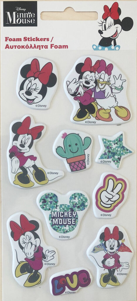 Disney Mimmi Pigg Smiles uppblåsbara skumklistermärken