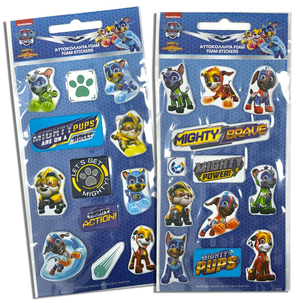 Paw Patrol Knights mjuka 3D klistermärken
