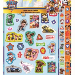 Paw Patrol film 600-delars klistermärkesset
