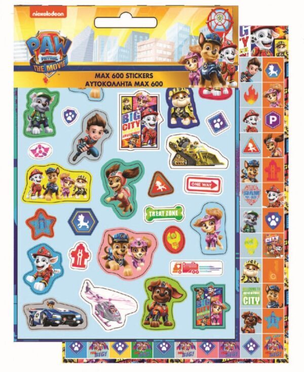 Paw Patrol film 600-delars klistermärkesset