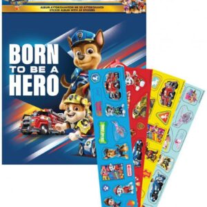 Paw Patrol film klistermärkesalbum med 50 klistermärken