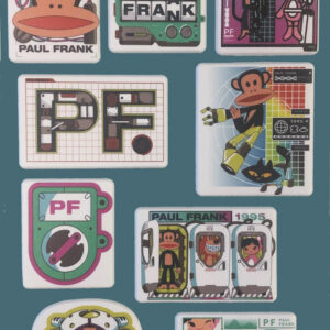 Paul Frank Monkey puffiga skumklistermärken