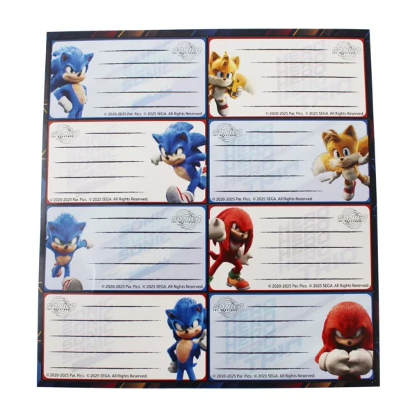 Sonic the Hedgehog Hype Man 16-delat anteckningsetikettset - Bild 3
