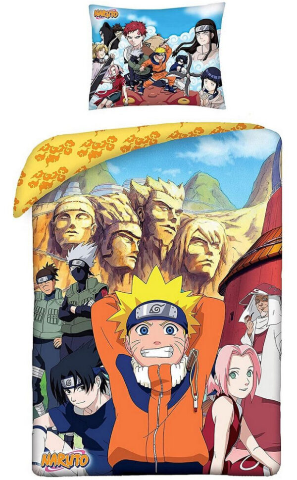 Naruto Konoha påslakanset / bäddset, 140x200 cm, 70x90 cm, bomull