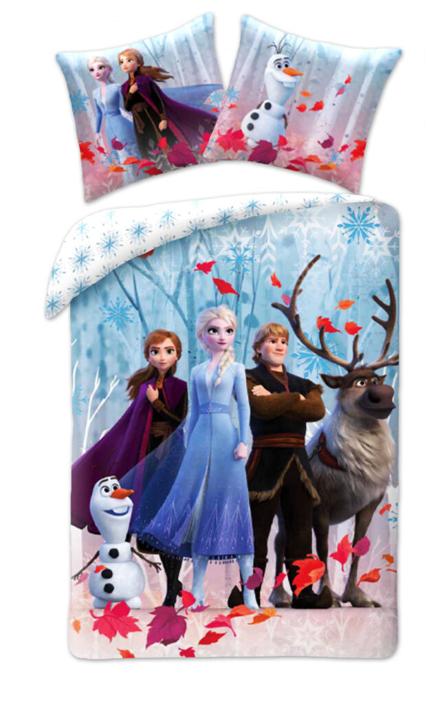 Disney Frozen Leaf påslakanset 140x200 cm, 70x90 cm