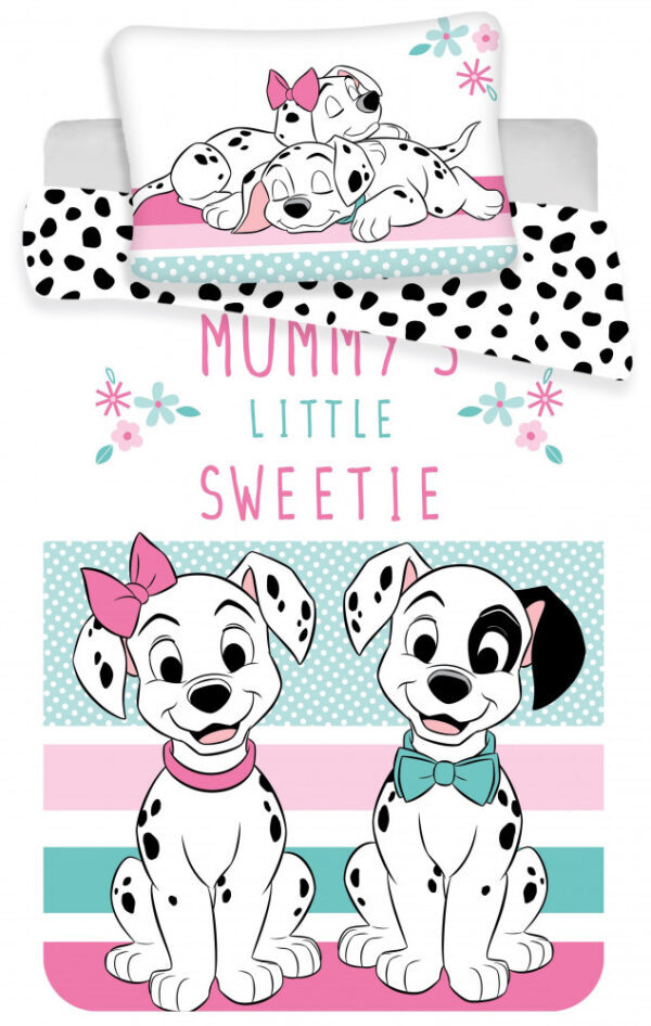 Disney 101 Dalmatiner barnbäddset 100x135 cm, 40x60 cm