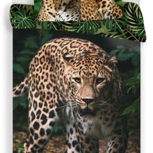 Leopard påslakanset 140x200 cm, 70x90 cm