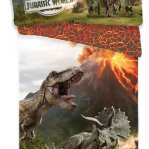 Jurassic World Lava påslakan set 140x200 cm, 70x90 cm