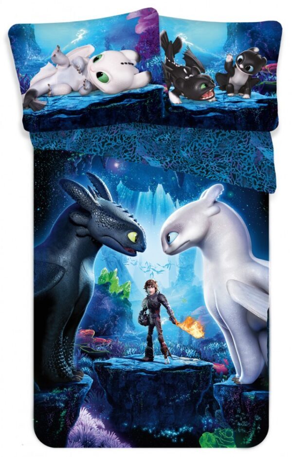 How To Train Your Dragon Cave påslakan 140x200 cm, 70x90 cm
