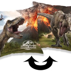 Jurassic World Volcano kudde, dekorativ kudde 40x40 cm