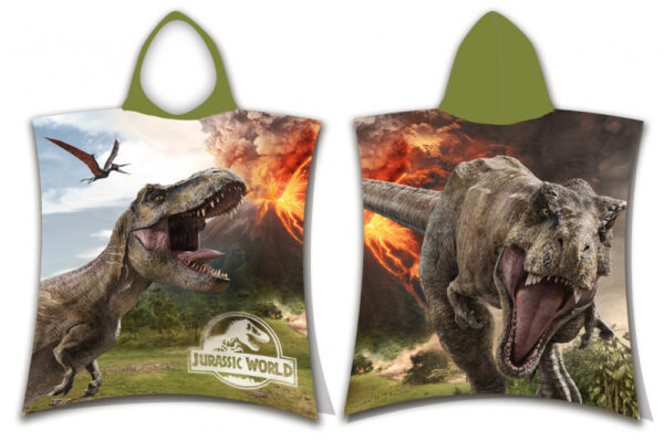 Jurassic World Volcano strandhandduk poncho 50x115 cm