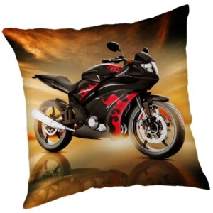 Motorcykel dekorativ kudde 40x40 cm