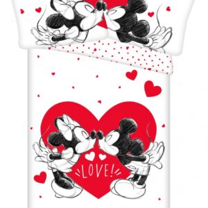 Disney Musse Pigg Mimmi Pigg Love Bäddset 140x200 cm, 70x90 cm
