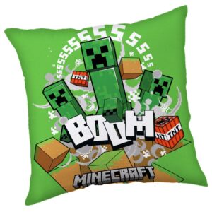 Minecraft Creeper Boom dekorativ kudde 40x40 cm