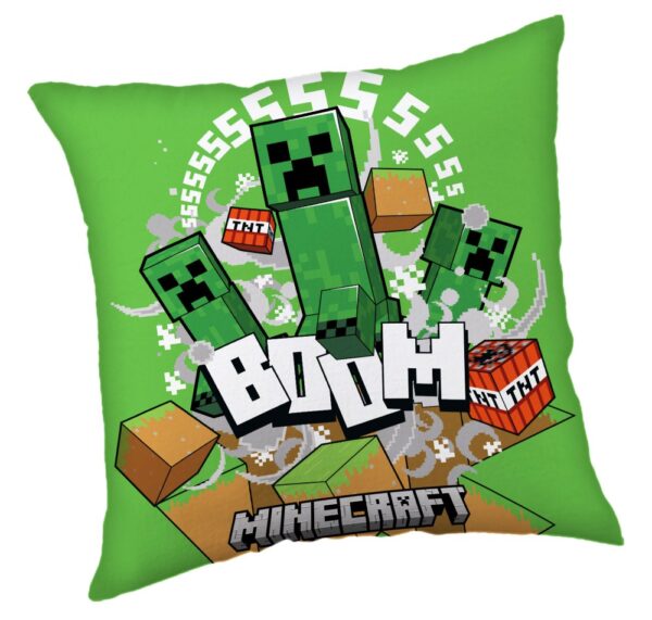 Minecraft Creeper Boom dekorativ kudde 40x40 cm