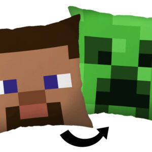 Minecraft Steve Creeper dekorativ kudde 40x40 cm