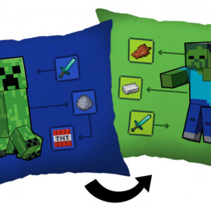 Minecraft How to Creeper dekorativ kudde 40x40 cm