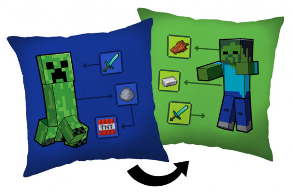Minecraft How to Creeper dekorativ kudde 40x40 cm