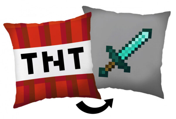 Minecraft TNT Sword dekorativ kudde 40x40 cm