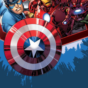 Avengers blå badhandduk, strandhandduk 70x140 cm