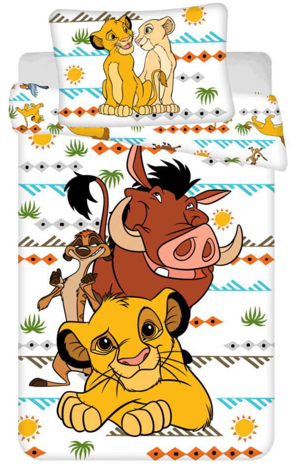 Disney Lejonkungen Africa påslakanset / bäddset, 140x200 cm, 70x90 cm, bomull