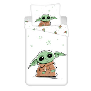 Star Wars Baby Yoda påslakanset 140x200 cm, 70x90 cm