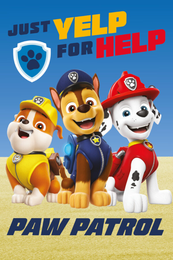 Paw Patrol Yelp fleecefilt 100x150 cm