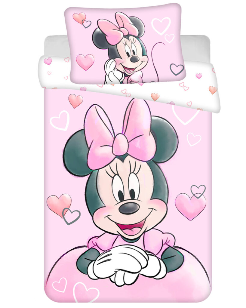 Disney Mimmi Pigg Bäddset 100x135 cm – Mjuk Bomull för Barn