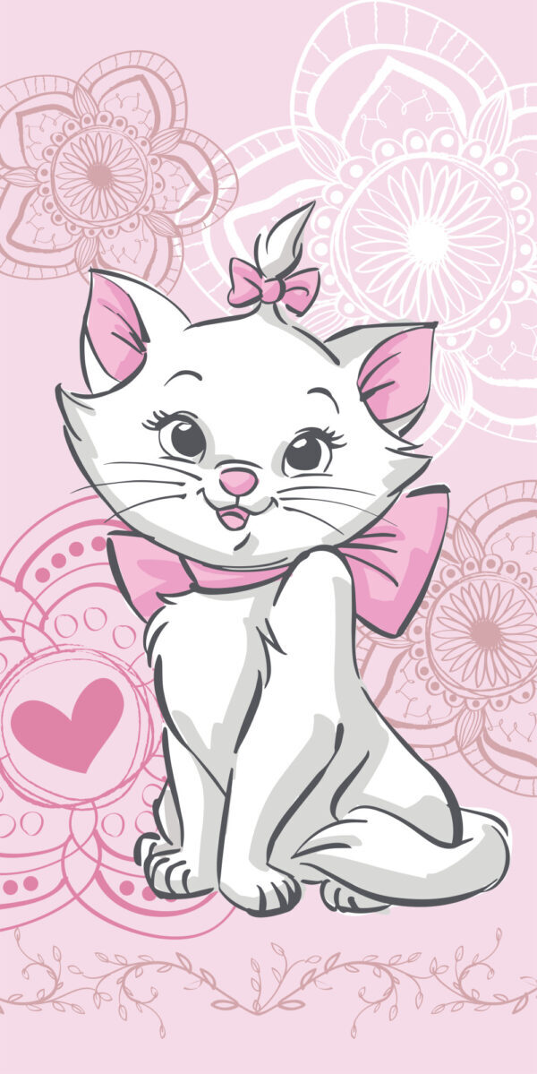 Disney Marie Aristocat badhandduk, strandhandduk 70x140 cm