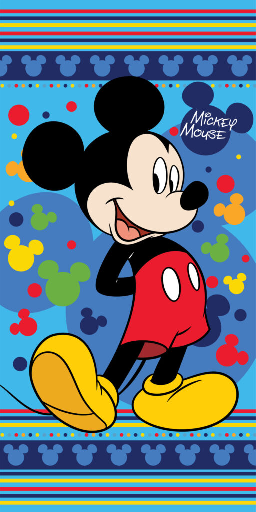 Disney Mickey badhandduk, strandhandduk 70x140 cm