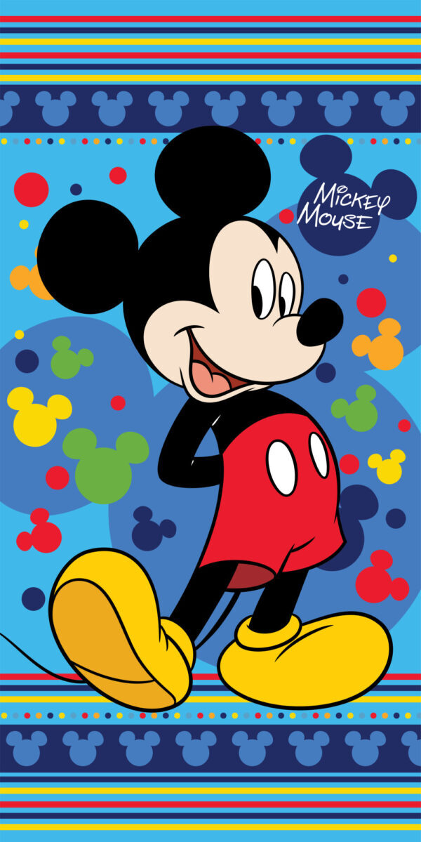 Disney Musse Pigg badhandduk, strandhandduk 70x140 cm