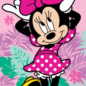 Disney Mimmi Pigg Pretty in Pink badhandduk, strandhandduk 70x140 cm