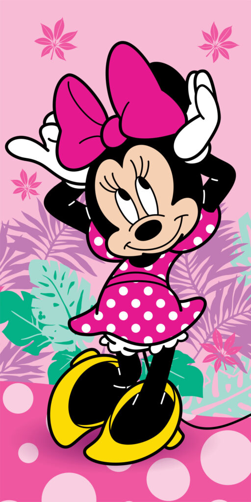 Disney Mimmi Pigg Pretty in Pink badhandduk, strandhandduk 70x140 cm