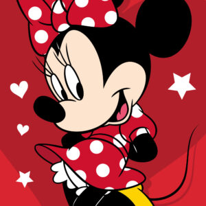 Disney Mimmi Pigg Pretty in Red badhandduk, strandhandduk 70x140 cm