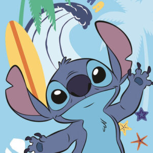 Disney Lilo and Stitch badhandduk, strandhandduk 70x140 cm