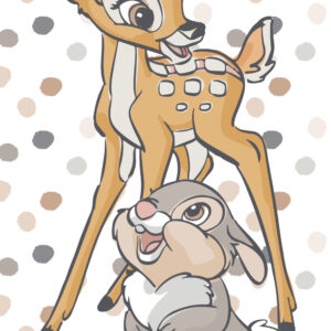 Disney Bambi Dotty badhandduk, strandhandduk 70x140 cm
