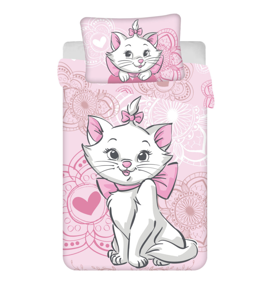 Disney Marie Aristocats barns påslakan 100x135 cm, 40x60 cm