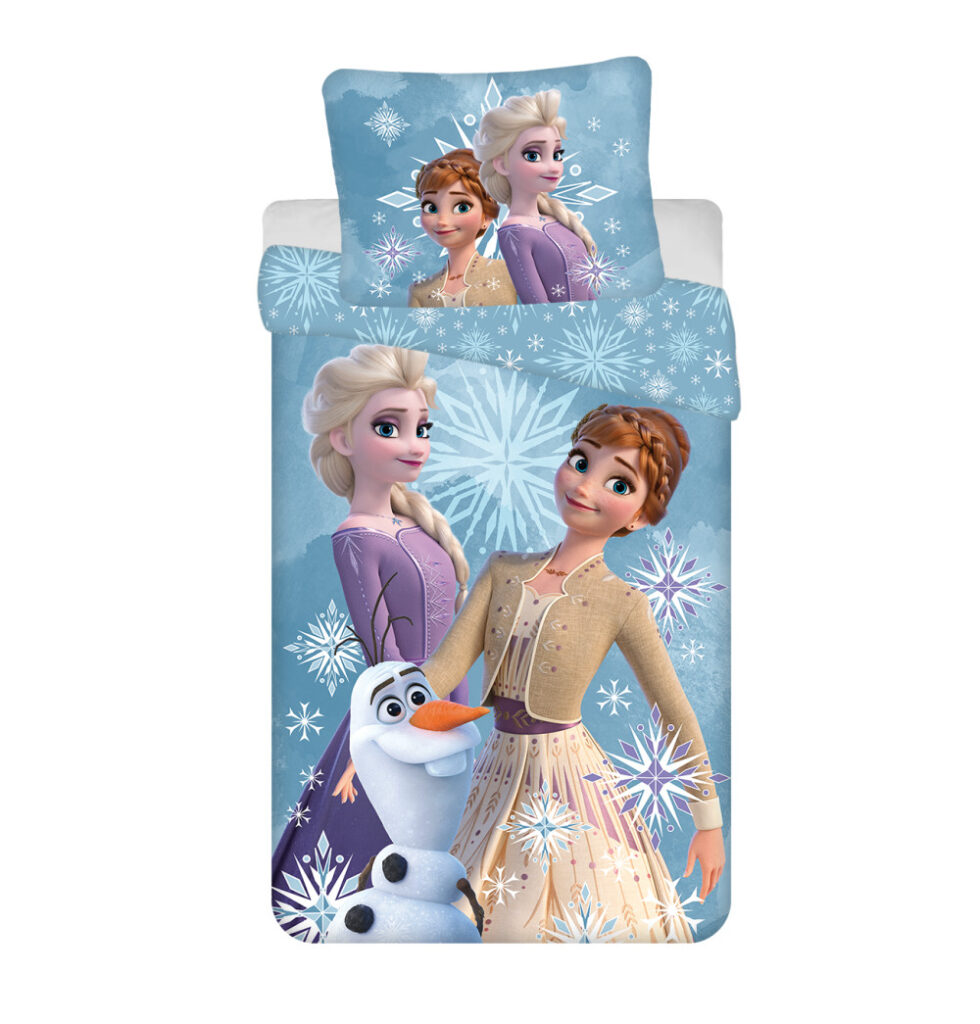 Disney Frozen Olaf och systrarna påslakan set 140x200 cm, 70x90 cm