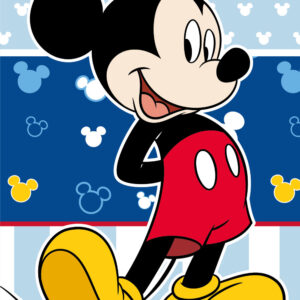 Disney Mickey blå badhandduk, strandhandduk 70x140 cm