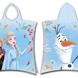 Disney Frozen blå strandhandduk poncho 50x115 cm