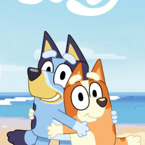 Bluey Beach Hug bad- och strandhandduk 70x140 cm