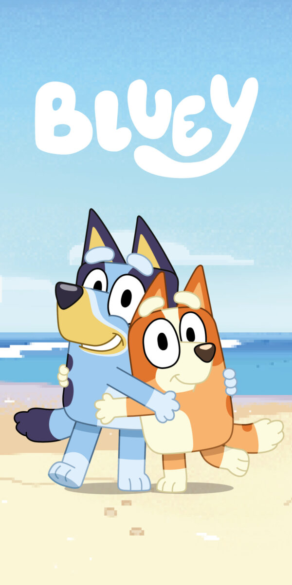 Bluey Beach Hug bad- och strandhandduk 70x140 cm