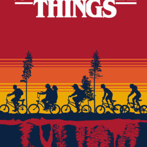 Stranger Things Upside Down badhandduk, strandhandduk 70x140 cm