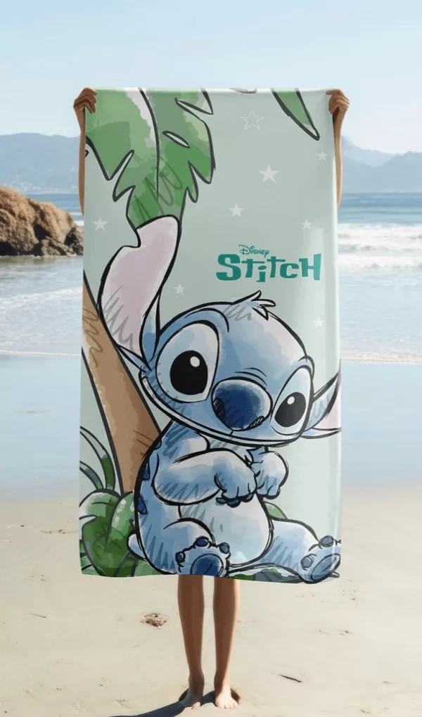 Disney Lilo and Stitch Tropical Cutie badhandduk, strandhandduk 70x140 cm (Fast Dry) - Bild 2
