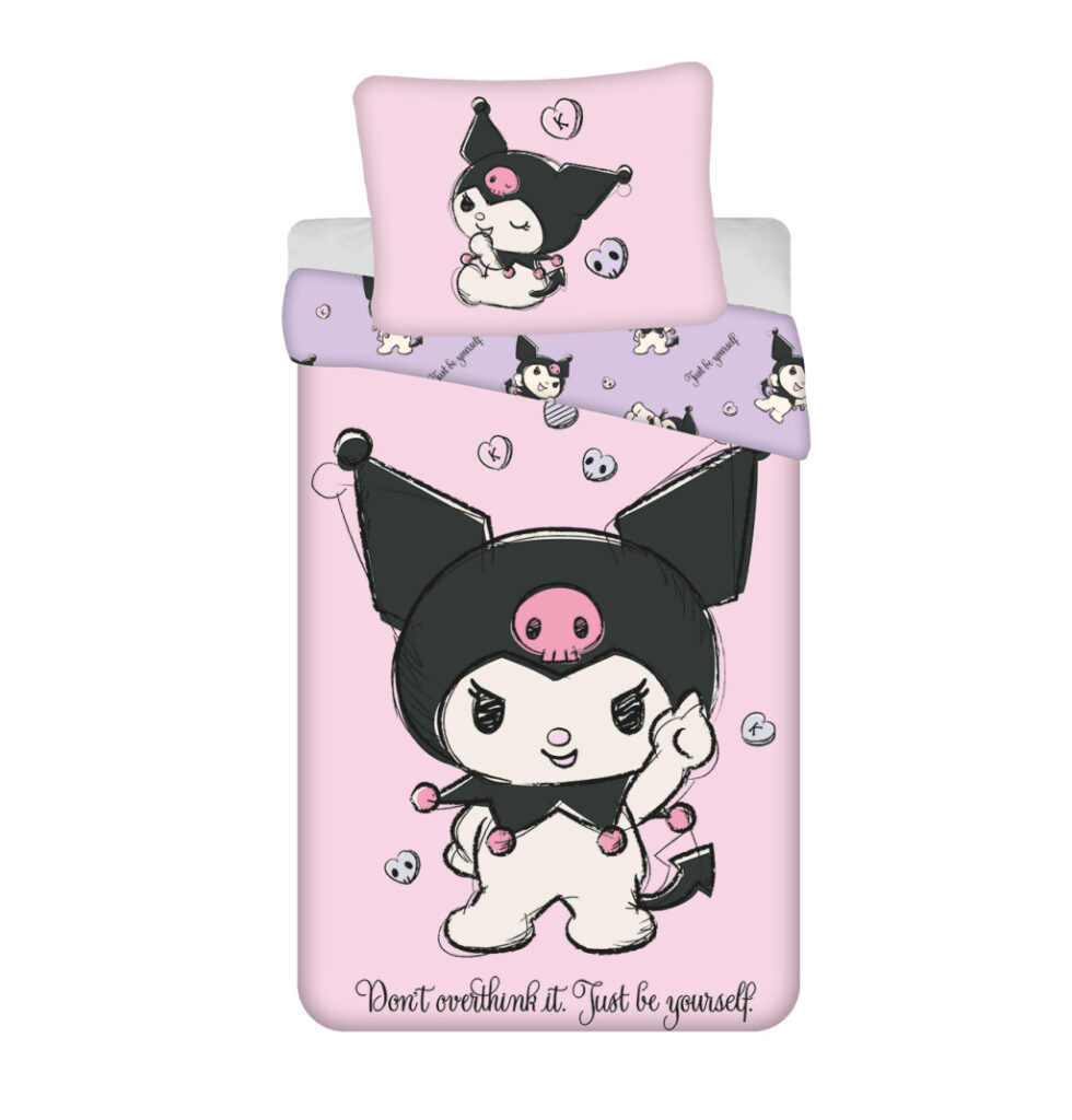 Hello Kitty Kuromi Be Yourself påslakanset 140×200 cm, 70×90 cm